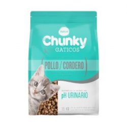 Alimento Gatos Pollo y Cordero Chunky x 1500 g