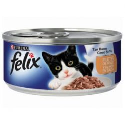 Alimento Húmedo Gatos Pollo y Salmón en Salsa Felix x 156 g