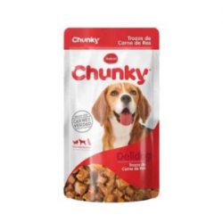 Alimento Perros Trozos de Carne de Res Chunky Delidog x 100 g