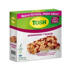 Barra Cereales Arándanos y Nueces Tosh Caja x 6 und x 138 g
