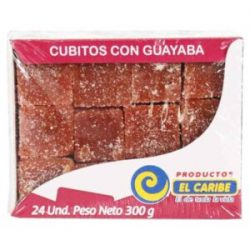 Bocadillo Cubitos de Guayaba El Caribe x 24 Und x 300 g