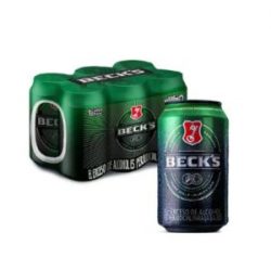 Cerveza Becks Lata Sixpack x 355 ml