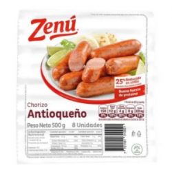 Chorizo Antioqueño Zenú x 8 Und x 500 g