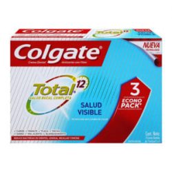 Crema Dental Colgate Total Salud Visible x 3 Und x 75 ml