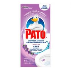 Desinfectante Inodoros Pato Pastilla Limpiador Adhesivo Continuo 4 en 1 Lavanda x 30 g