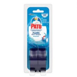Desinfectante Inodoros Pato Pastilla para Tanque Marina x 40 g x 2 Und