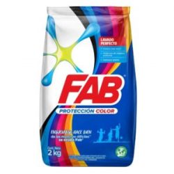 Detergente en Polvo Fab Lavado Perfecto + Protección Color x 2000 g