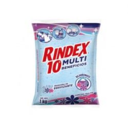 Detergente en Polvo Rindex 10 Multibeneficios Frescura de Suavizante x 1000 g