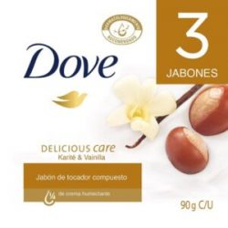 Jabon Dove Delicious Care Karité x 3 Und x 90 g