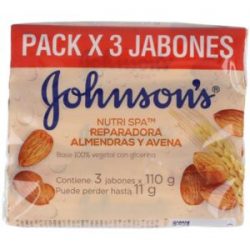 Jabon Jhonsons Nutri Spa Almendras Y Avena x 3 Und x 110 g