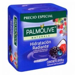 Jabon Palmolive Hidratación Radiante Frutos Del Bosque x 3 Und x 120 g