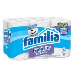 Papel Higienico Familia Familiar x 12 Rollos Doble Hoja