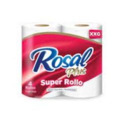 Papel Higiénico Rosal Plus Súper Rollo XXG x 4 Rollos Triple Hoja