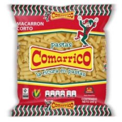 Pasta Clásica Macarrón corto Comarrico Bolsa x 250 g