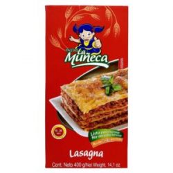 Pasta Lasagna La Muñeca Bolsa x 400 g