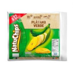 Plátano Verde Natuchips x 12 Und x 336 g