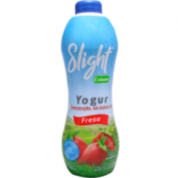 Yogur Descremado Sligth Fresa Colanta Botella x 1000 g